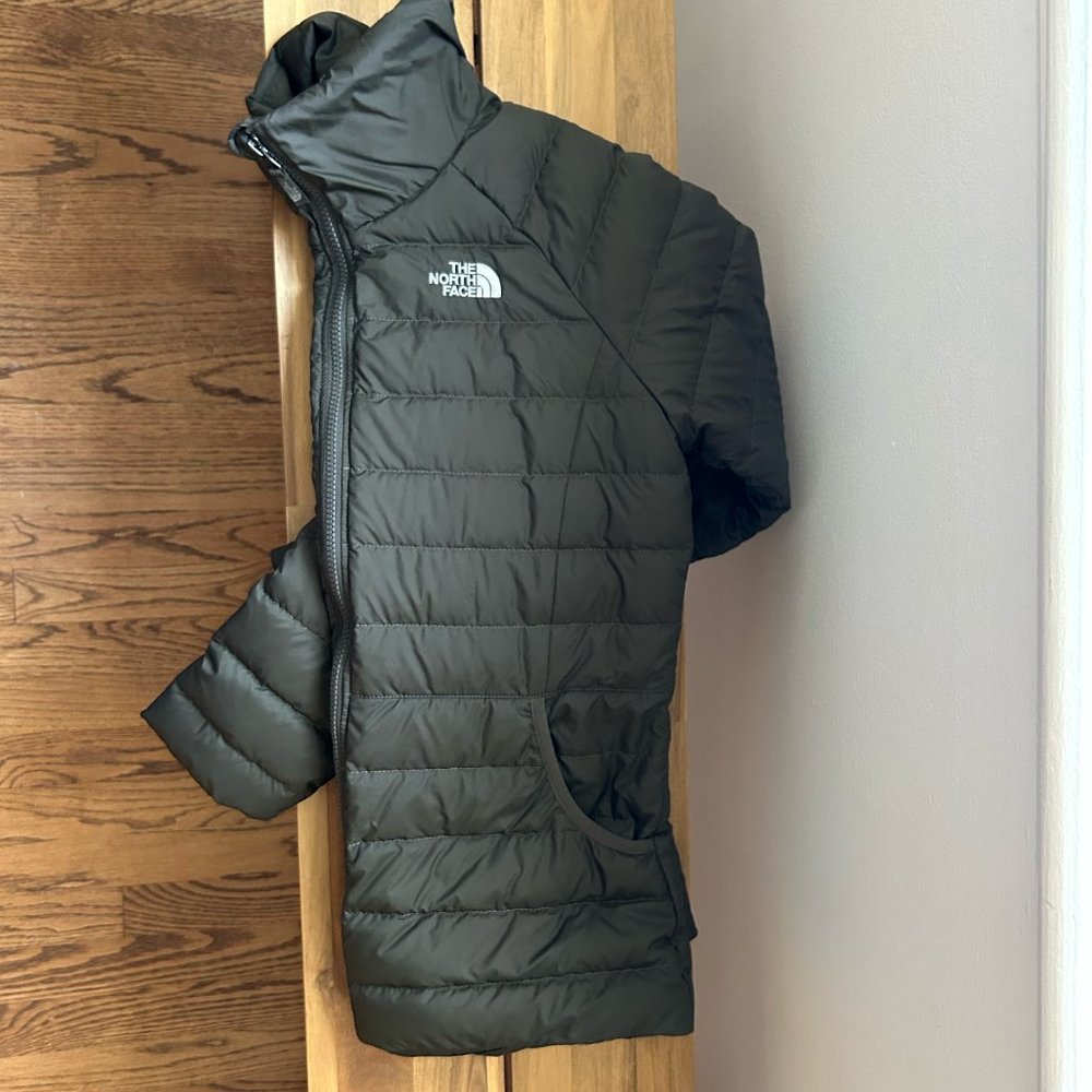 The North Face Army Green 550 Puffer Jacket